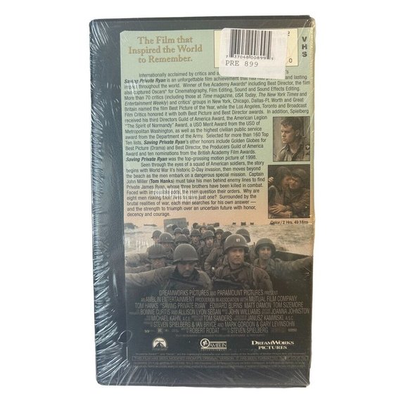 VHS - Saving Private Ryan NEW & Sealed Hard Case - Spielberg Hanks Damon - Picture 2 of 4